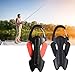 Guaber Braided Fishing Line Scissors Trimmer Stainlesss Fishing Tackle Retractable Portable for Anglers Black/Black Redness
