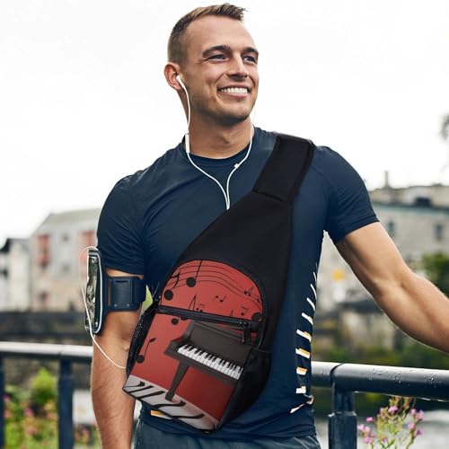 Bolso bandolera casual para mujer y hombre miniatura 3