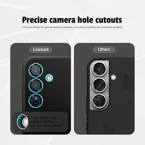 Image of LIRAMARK Liquid Silicone Soft Back Cover Case for Samsung Galaxy S25 Plus / S25+ 5G (Black)