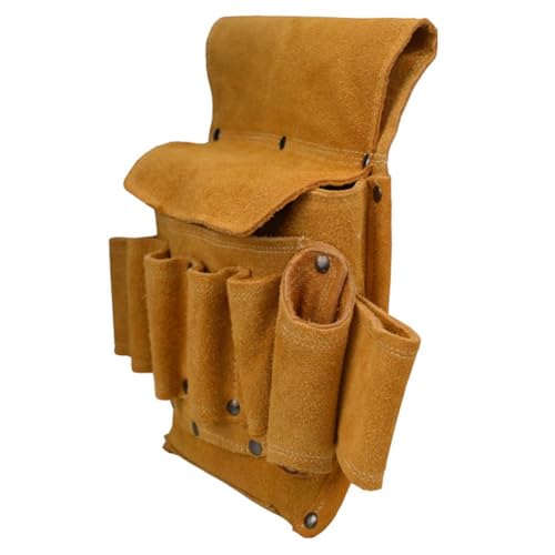 Rangement multifonction pour outils de réparation en cuir de vachette durable - 3