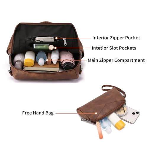 GAEKEAO Designer Leather Backpack Purse