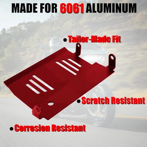 Image of 2024-2025 Red Skid Plate for Harley Touring Road Glide, CVO Road Glide, Street Glide, CVO Street Glide, Special FLHXSE Lower Engine Chassis Protection Guard