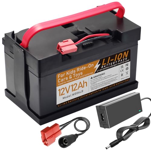 24V 12A Li-ion Rechargeable Battery, Replacement Battery Child Kids Ride On Car Compatible with Huffy Torex UTV 24 Volt Child Ride On Car X