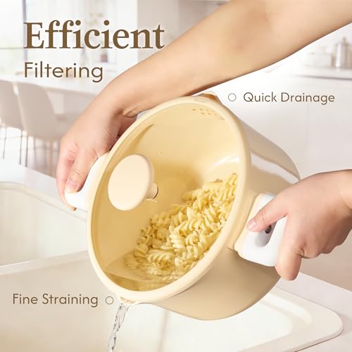 Image of CAROTE Pots and Pans Set Nonstick, Ceramic Cookware Set, Yellow Cooking Set Kitchen Induction Set with Steamer, PFAS PTFE Free,9 Piece