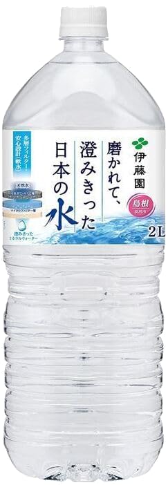 Amazon.co.jp: 伊藤園 磨かれて、澄みきった日本の水 （島根） 2LPET×6
