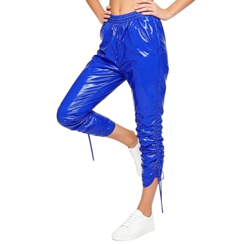 Leggings aspecto mojado mujer JEATHA con bolsillos impermeables para entrenamiento