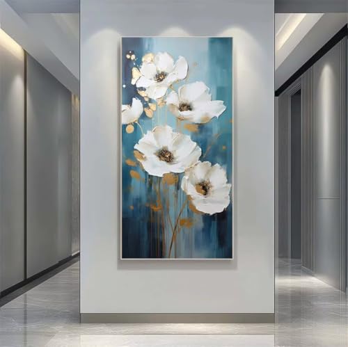 Point de Croix Cristal Fleurs 50x100cm : le cadeau ideal en broderie diamant kit complet