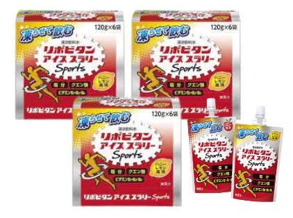 まとめ買い リポビタンアイススラリーSports120g 6個×3箱 ハニーレモン アイススラリー 熱中症対策 熱中症予防 スポーツ 運動 差し入れ