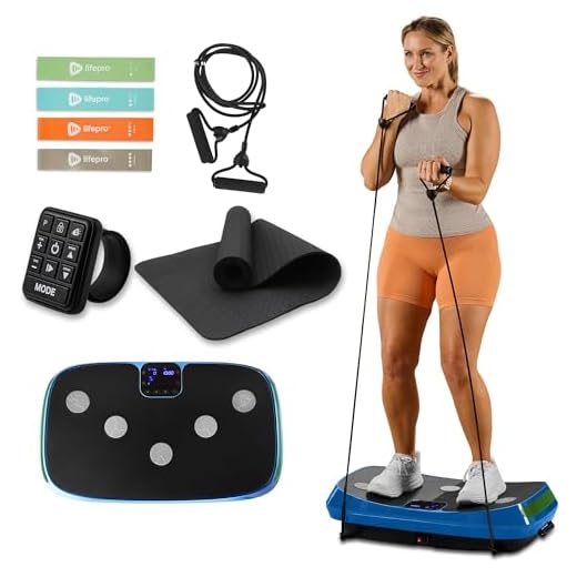LifePro Rumblex 4D Vibration Plate Exercise Machine - Triple Motor Oscillation, Linear, Pulsation + 3D/4D Vibration Platform - Whole Body Viberation Machine for Home for Weightloss and Shaping