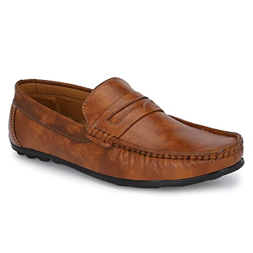 Image of AZZARO BLACK Men's Synthetic Leather Slip-On Casual Shoes