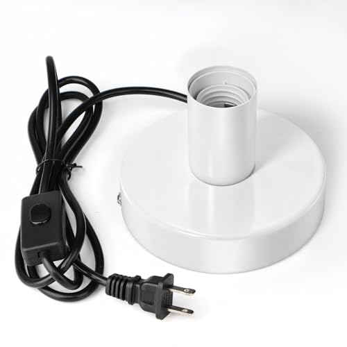 Table Lamp Base, E26/E27 Plug in Lamp Holder with Switch