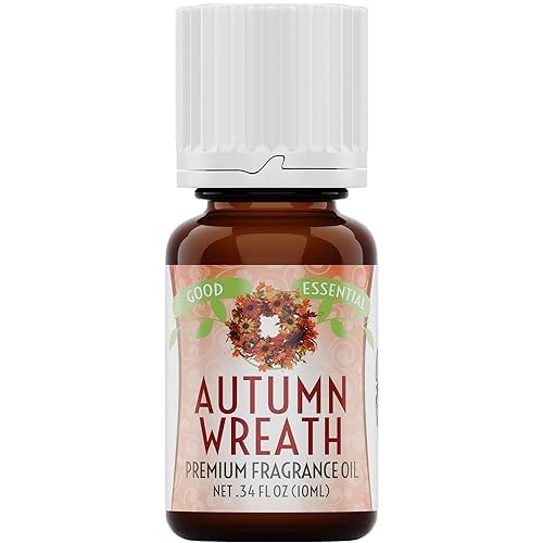 Image of Good Essential Professional Autumn Wreath Fragrance Oil 10ml (0.33 fl oz) for Diffusers, Lotions, Perfumes, Candle Fragrance Oil, Aromatherapy, Soap Making