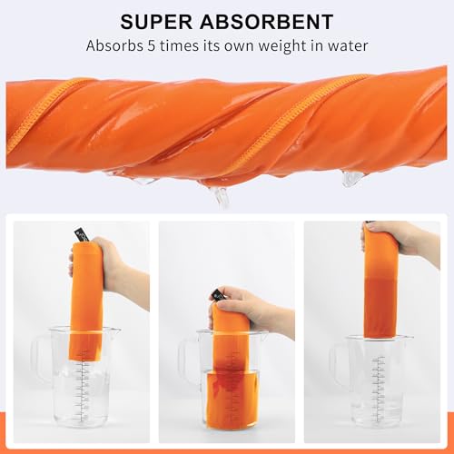 Image of Rainleaf Microfiber Towel Perfect Travel & Gym & Camping Towel. Quick Dry - Super Absorbent - Ultra Compact - Lightweight. Suitable for Trip, Beach, Shower, Backpacking, Pool
