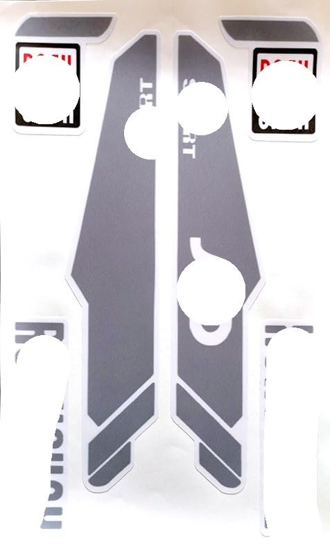 CKryzillix Bike Stickers,Mtb Stickers 2 Pcs Reflective Mountain Bike Frame Stickers Bicycle Fork Sticker(Grey)