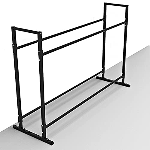 Robusto soporte de acero para pelotas de yoga de 3 niveles, perfecto para equipos de yoga y pilates, diseño que ahorra espacio para gimnasio en casa o garaje