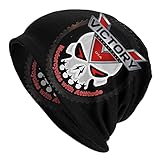 NEWCREATEES Thin Beanie Hat Victory Company Motorcycles Slouchy Skull Cap for Men Women Knit Hat Unisex Gift Black