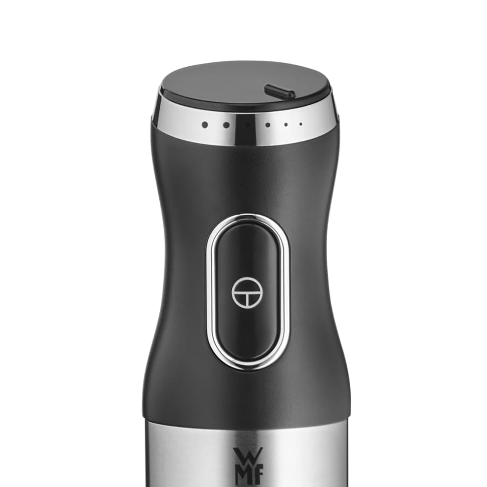 WMF Mixeur plongeant, Vitesse réglable avec variateur, Inox 18/10 Cromargan, Couteau 4 lames en inox, 600 W, Kult X 0416550011