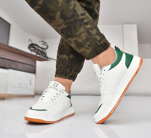 Image of BADLAV Mens Badlav Causal Sneakers for Men|Comfortable Canvas Shoes Boys(b-006 White) Men's Sneakers