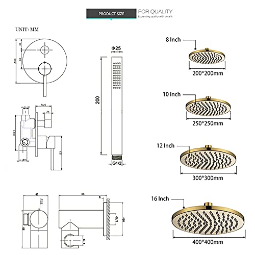 Système de douche complet anticalcaire pour éliminer les variations de jet