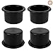 Yangfei 4Pcs Inserto Portavasos para Coche de Plástico Portavasos de Plástico para Sofá, Portavasos Reemplazo Plástico Inserto Portavasos para Sofá Coche Interior (Negro)