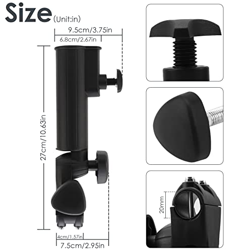 Golf Cart Umbrella Holder Umbrella Holder for Universal Trolley Attachment for Golf Push Cart for Golf Trolleys or Other Similar Trolleys - Image 3