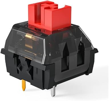 KAILH KK Switch MX 3 Pin Mechanical Switches for Gaming Keyboard 30pcs, Linear Red