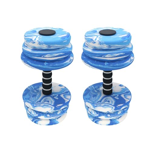 BRABOSTON 1 par de mancuernas de espuma aeróbica para ejercicios aeróbicos y ejercicios de piscina, equipo de mancuernas de espuma