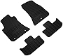 KIWI MASTER Floor Mats Compatible for 2011-2023 Dodge Challenger RWD Accessories All Weather Slush Liners Front and Rear 2 Row Mat Black 82212545