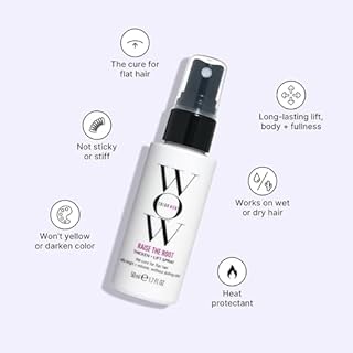 COLOR WOW Raise the Root Thicken + Lift Spray, 1.7 fl oz All-Day Volume for Fine, Flat Hair without Dulling Color