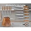 Kitchen-Knife-Sets-With-Block-Piklohas-15-Pieces-Knife-Sets-With-Magnetic-Detachable-Knife-Holder-High-Carbon-Steel-Damascus-Pattern-Chef-Knife-Set-With-Steak-Knives-Ideal-For-House-Warming-Gift Kitchen Knife Sets With Block, Piklohas 15 Pieces Knife Sets With Magnetic Detachable Knife Holder, High Carbon Steel Damascus Pattern Chef Knife Set With Steak Knives, Ideal For House Warming Gift