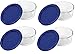 Pyrex 7200 2-Cup Glass Bowl & 7200-PC Dark Blue Lid (4-Pack) - Made in USA