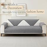 SHANNA Flanell Sofabezug 1 2 3 4 Sitzer Sofabezüge Couch Überzug L Form Ecksofa Sofa Couch Überwurfdecke, Sofahusse Sofaüberwürfe rutschfest Sofa Abdeckung (Dary Gray, 70 * 70cm Stückweise Verkauft)