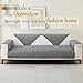SHANNA Flanell Sofabezug 1 2 3 4 Sitzer Sofabezüge Couch Überzug L Form Ecksofa Sofa Couch Überwurfdecke, Sofahusse Sofaüberwürfe rutschfest Sofa Abdeckung (Dary Gray, 70 * 70cm Stückweise Verkauft)