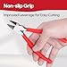 6 Inches Wire Cutters with Longer Flush Cutting Edge, Flush Cutter Tool with Spring Grip for Electronics, Powerful Cutting Pliers for Crafts, Precision Side Cutter for Copper, Plastic, and Zip Ties