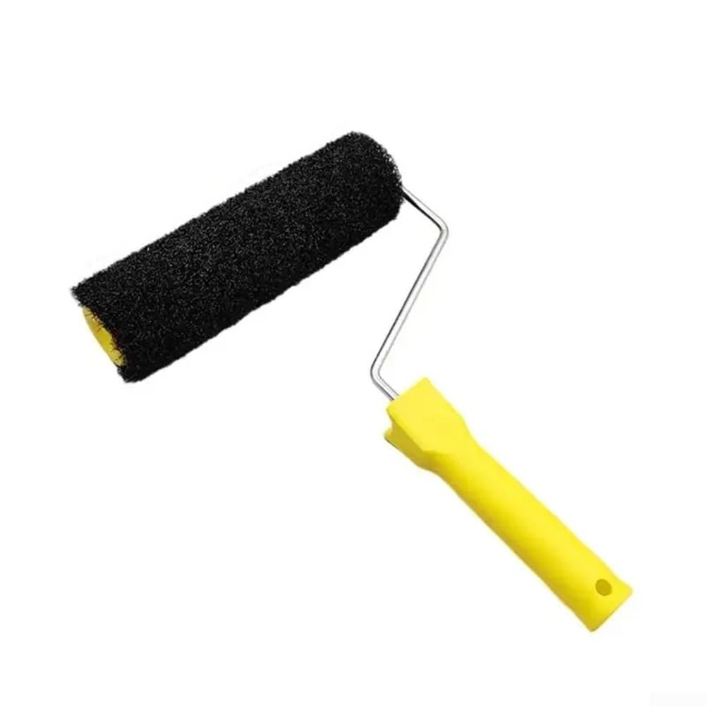 Kit de cepillo de rodillo de pintura, rodillo multifuncional de 9.8 pulgadas, rodillo de limpieza de masilla para aplicar masilla y yeso rodante
