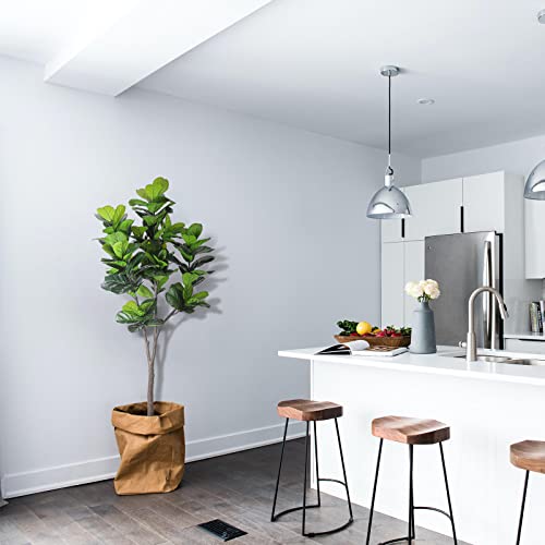 Lyerse 6Ft Faux Fiddle Leaf Fig Tree Artificial In Plastic Nursery Pot, Faux Ficus Tropical Plants Fake Fig Tree With 126 Leaves, Artificial Trees For Office House Living Room Home Decor Indoor #TOP4
