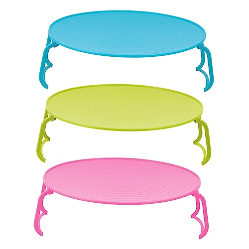 Homoyoyo 3-Tier Microwave Stand with Rounded Edges - Kitchen Storage Rack for Steaming &
