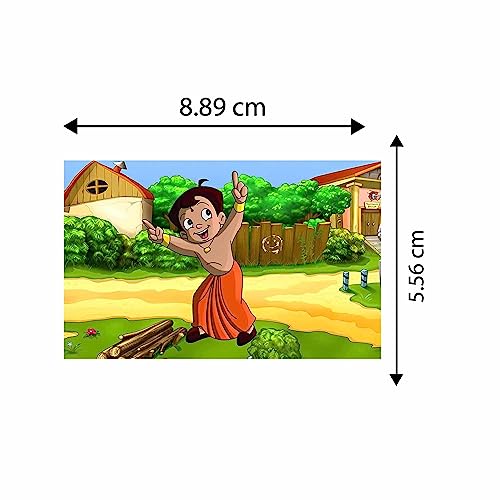 Image of MDF Cartoon ChotaBheem785 Fridge Magnet for Refrigerator Home, Kitchen and Office Decoration Multicolor