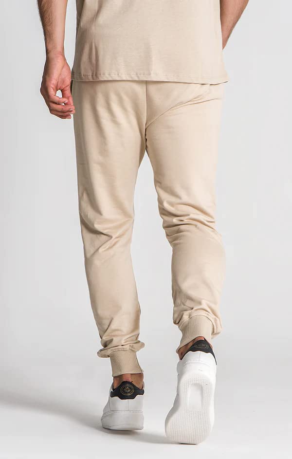 Micro Joggers Gianni Kavanagh Beige Essential Pantalon Jogging Homme Coton Ajusté