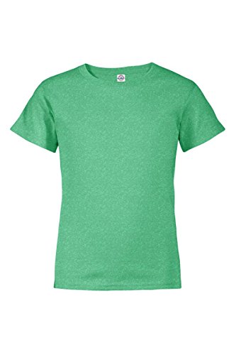 Delta Girl's Pro Weight 5.2 oz Regular Fit Tee, KellyHtr, M