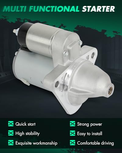 Image of SCITOO Starter Motor fit for Buick for LaCrosse 2.5L 2018-2019,for Buick for Regal 2.0L 2014-2017,for Cadillac for ATS 2.0L 2013-2015 Replacement Starter 19258