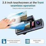 Fleau Tech 4K Dashcam for Car – 3-in-1 Front and Rear Camera – WiFi & GPS – 3.5” screen – G-sensor – Parking Mode – Loop Recording – 170° Wide Angle Lens - Image 4