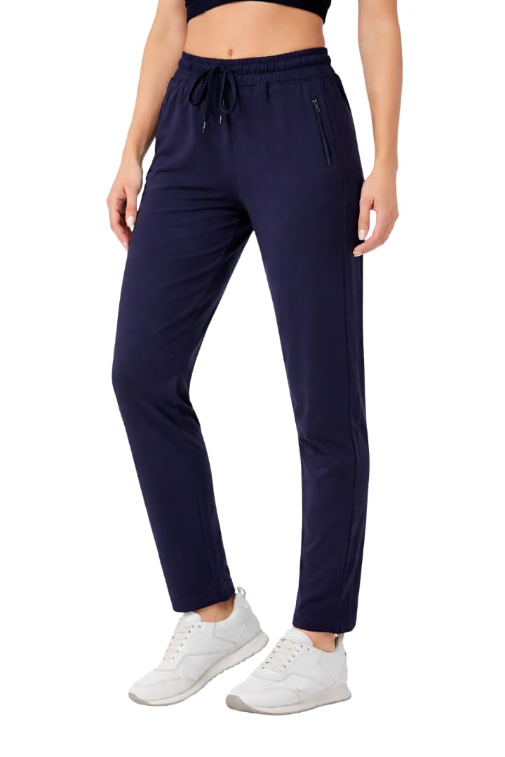 Amazon Brand - INKAST Women Relaxed Fit Mid Rise Lower | Cotton Blend Track Pants | Full Length | Everday Joggers | Gym | Traing | Travel | Yoga-picture-16