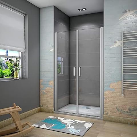 Mampara de Ducha Puerta Abatible Doble 5mm Cover