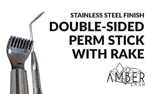 AmberLash Steel Perm Rake for Eyelash perm and Lift, Professional lash ...