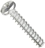 Small Parts 0208LPP Steel Thread Rolling Screw for Plastic, Zinc Plated, Pan Head, Phillips Drive, #2-28 Thread Size, 1/2