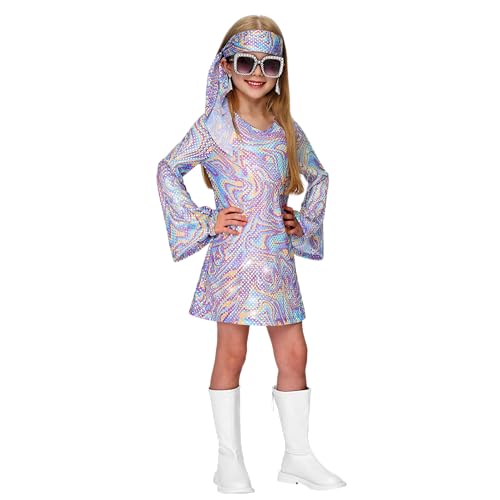 Disfraz Halloween para niñas estilo Hippie años 70 miniatura 3