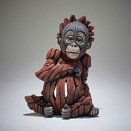 Enesco Edge Sculpture Baby Orangutan Statue Figurine 5.9 X 3.8 X 7.9 Inch 6008135 #TOP12