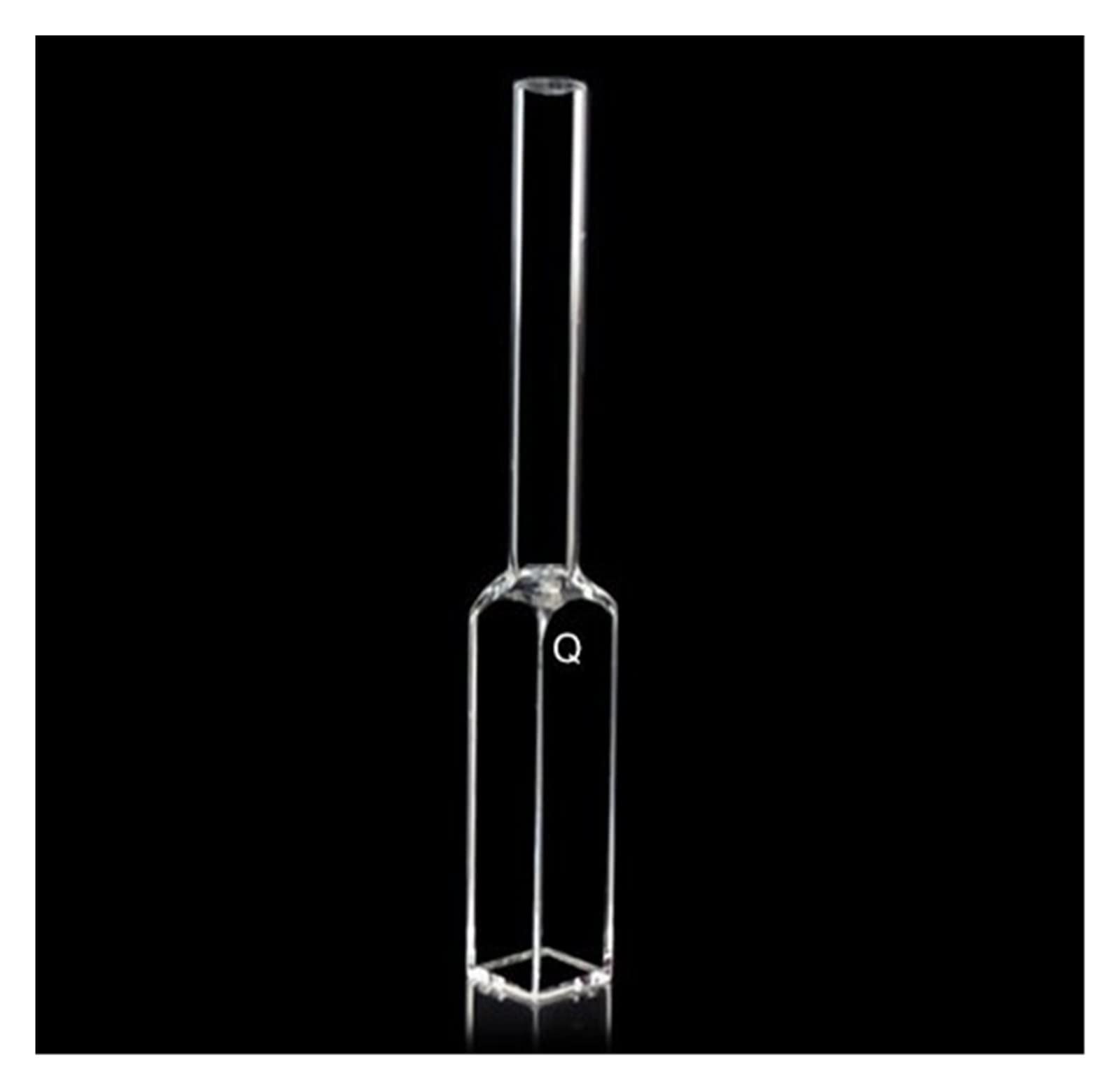 MENGKE Cubeta De Celda De Cuarzo De Fluorómetro Transparente De Cuatro Lados De 3,5 Ml Con Tubo De Sellado
