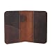 CestAntiQ, Leather Journal Cover for Field Notes, Notebook Cover for Cahier, Wallet Case, (3.5 x 5.5 in.) Cards Slot/Refillable Travelers Pocket Notebook Handmade with Pen Holder Brown